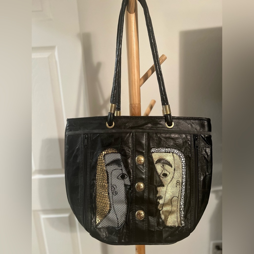 Black and Gold Women's Tote Bag